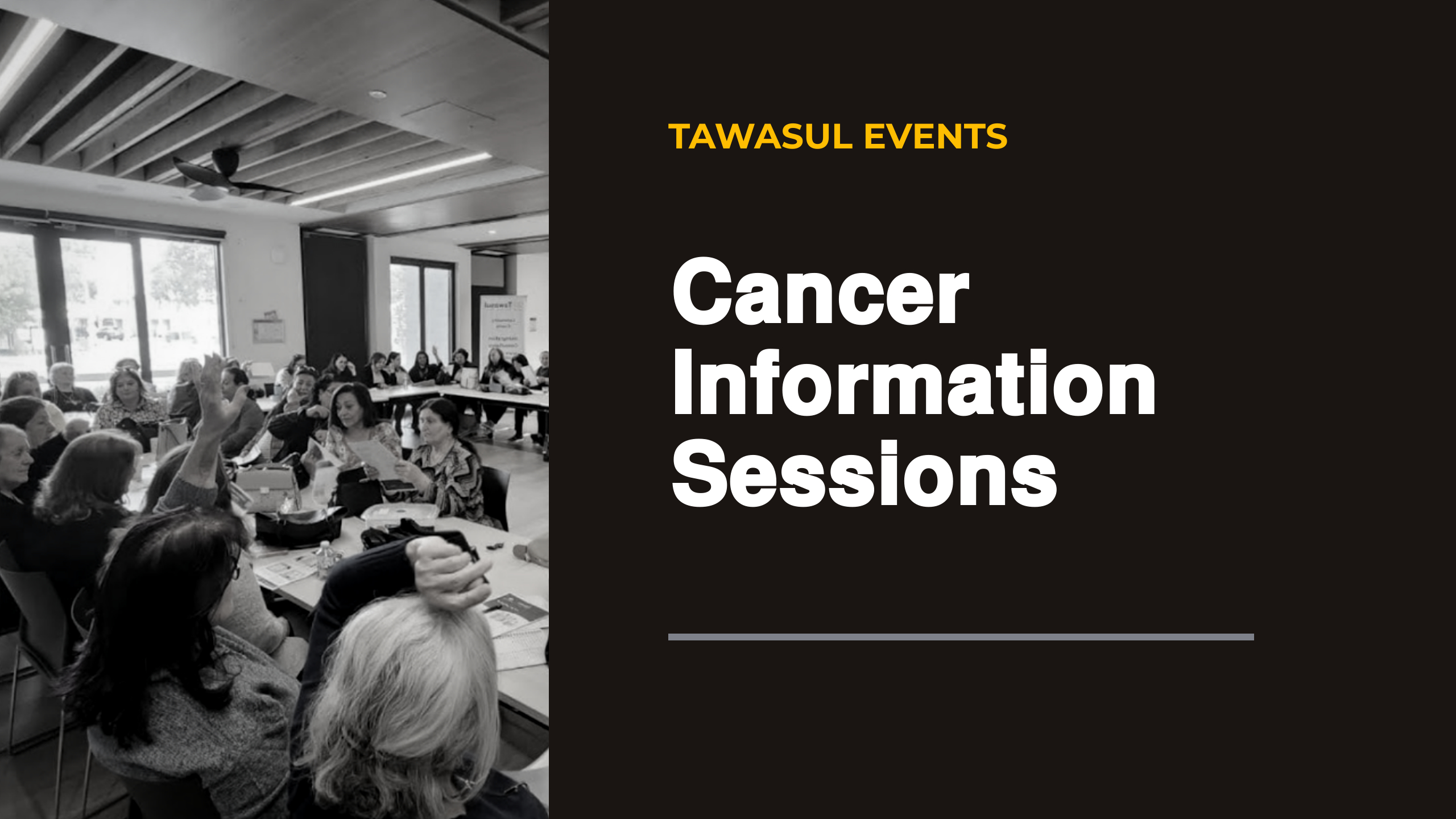 Cancer Information Sessions by Tawasul