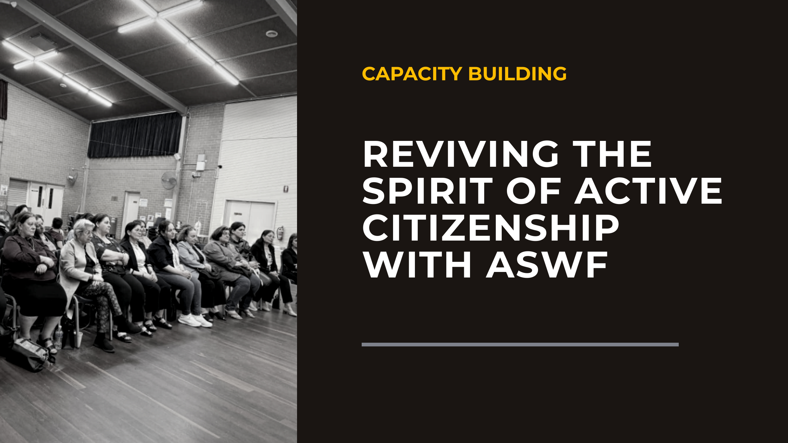 Reviving the Spirit of Active Citizenship with ASWF